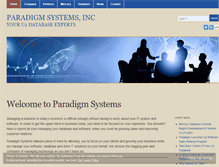Tablet Screenshot of paradigm-systems.us